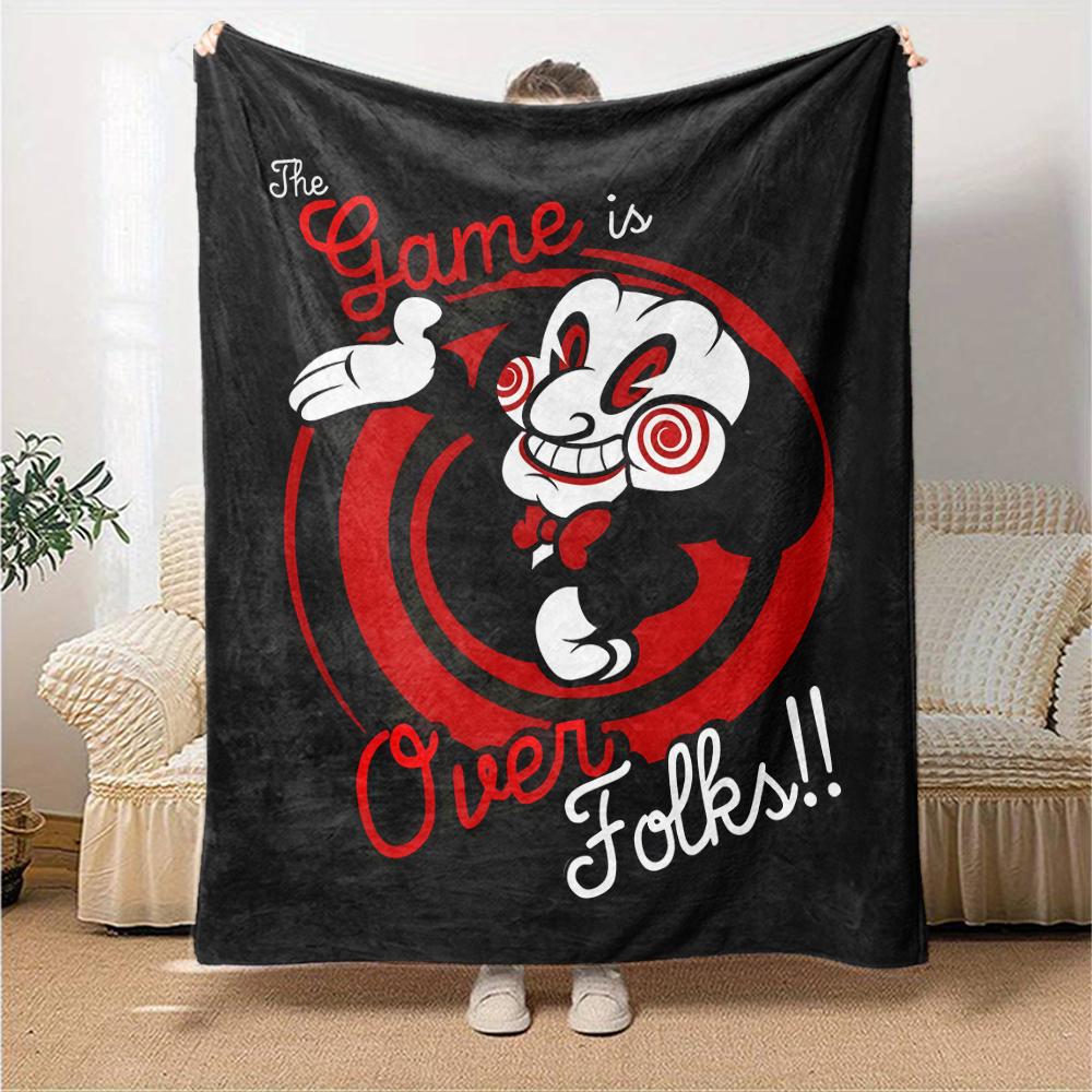 1pc Pennywise3 Blanket, Gift, for Men and Women, Soft Blanket, Good for Sofa Bed Couch Travel, Lightweight Flannel Blanket