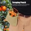 Foraging Pouch PU Leather   Fruit Picking Storage Bag Waist Hanging Tool Bag for Outdoor Camping