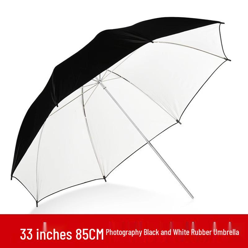 Black & White Reflective Photography Umbrella - Studio & Outdoor Parabolic Diffuser