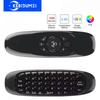 2.4G RF Smart C120 Air Mouse Remote Control 7Color Backlight English Flying Mouse Keyboard for Android Smart TV Box USB Receiver