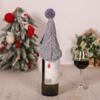 2pcs Reusable Christmas Gift Wine Bottle Cover Knitted Champagne Bottle Cover  New Year Gift