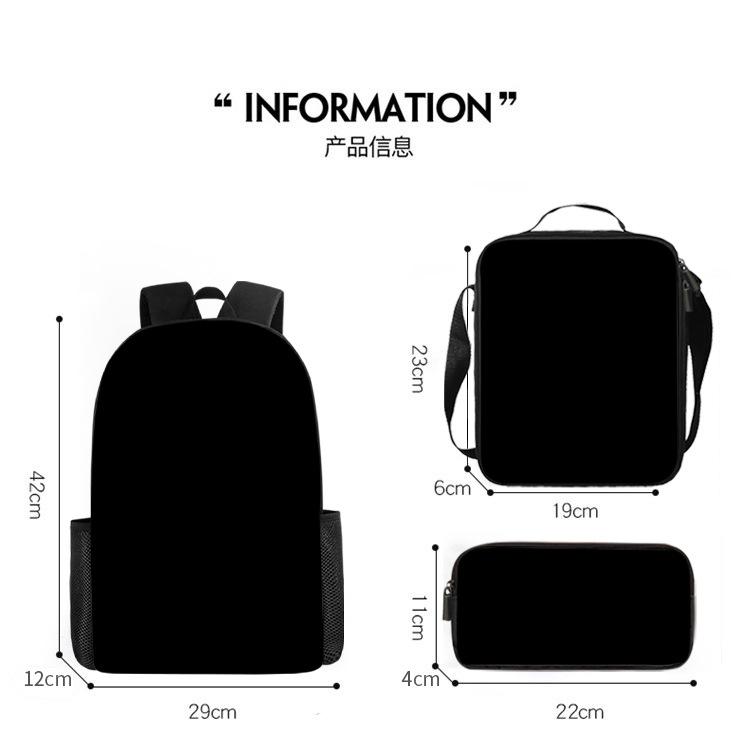 

Backpack Fashion Polyester Student Schoolbag Oxford Cloth Cartoon Children S Backpack Satchel Pencil Case Set Backpack (shipped as shown in the picture)