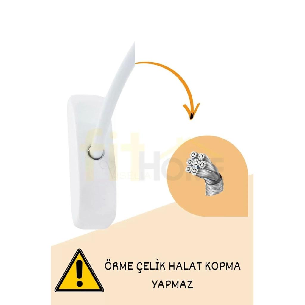 Glasschloss mit Stahlseil, PVC-Schlüsselschloss für Einbruch, Baby-Kindersicherung