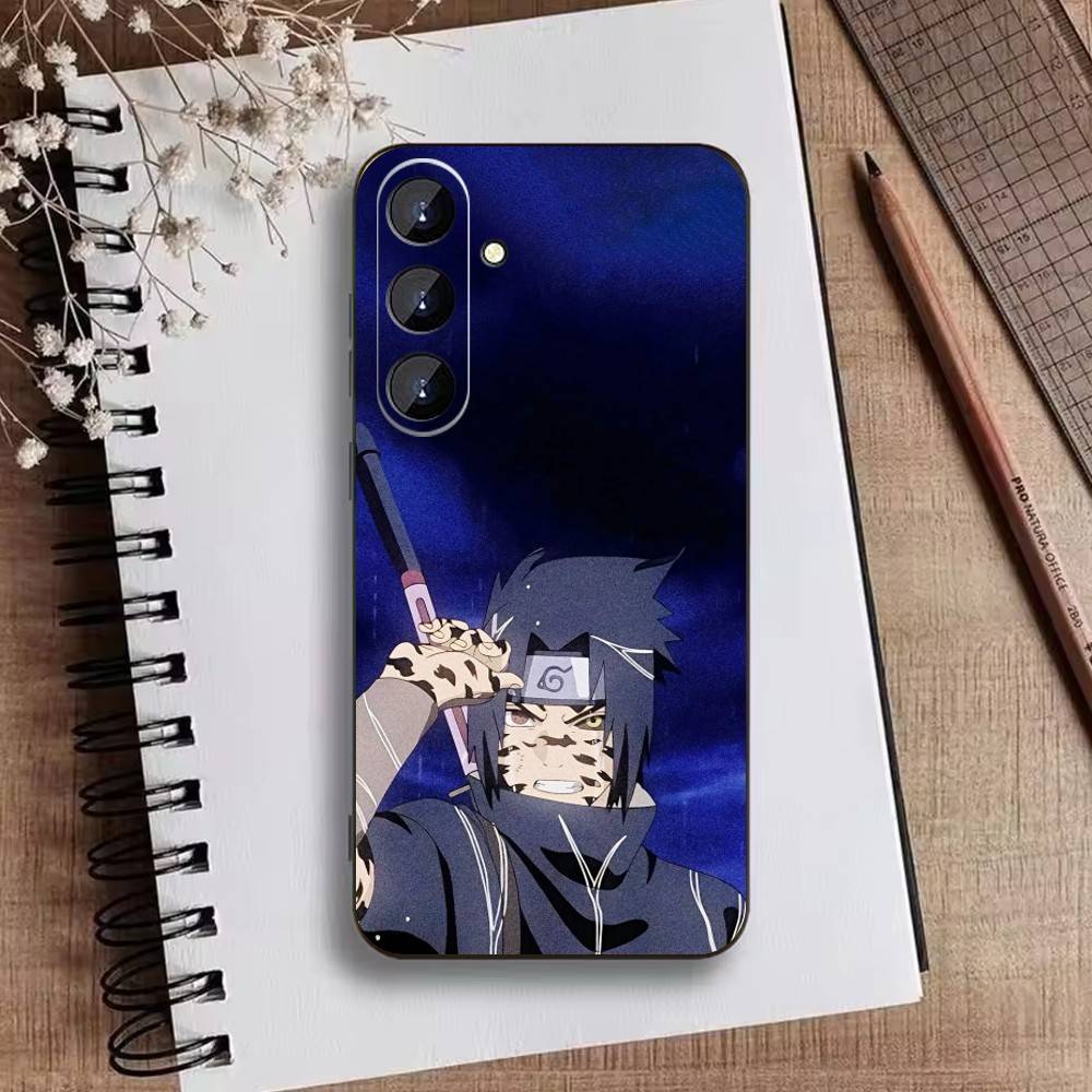 P-Narutos Cover K-Uchiha Phone Case For Samsung Galaxy A73,A21s,A22,A31,A52,A53,A71,A41Soft Black Shell
