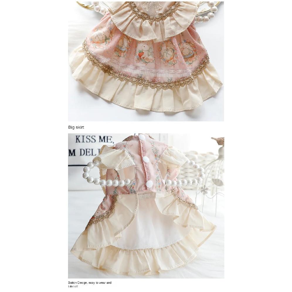 Lolita princess dress for dog and cat, clothes for spring and summer