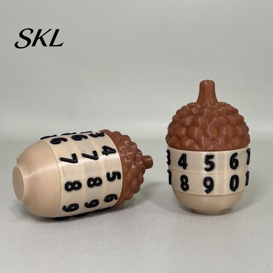 HP Counting Prop 3D Printed Acorn Tracker, Shape Life Counter, 2/3 Digits 3-digit Counter Rotating Tools Accessories for Tabletop Card Game