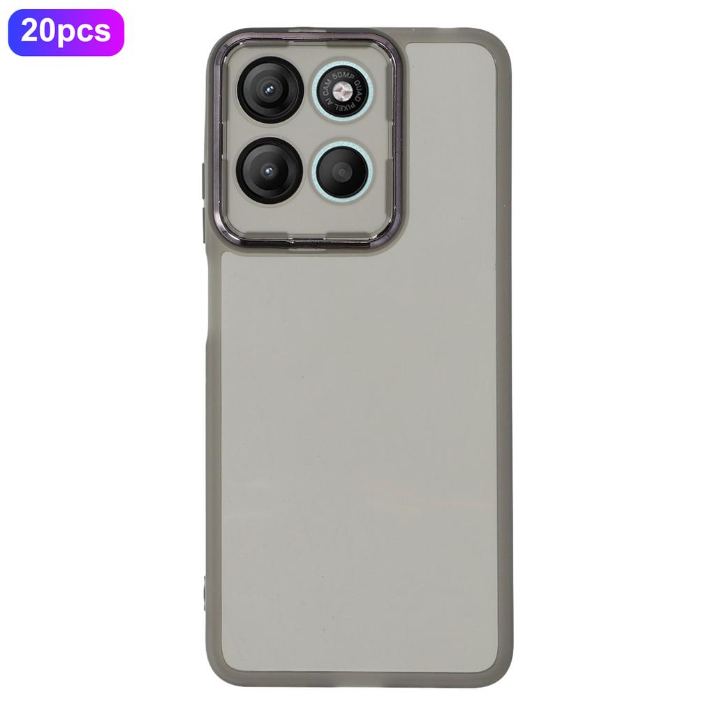 Bulk Purchasing 20Pcs For Motorola Moto G15 4G Case Electroplated Camera Frame TPU Phone Cover Precise Cutouts