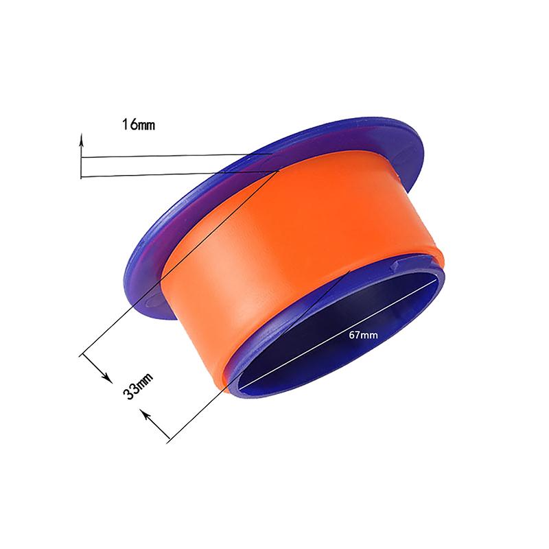 daily2 Pcs PP Stretch Film Handle Handheld Plastic Stretch Film Handle Hand Guard Plastic Film Wrapper Winder Reusable оранжевый