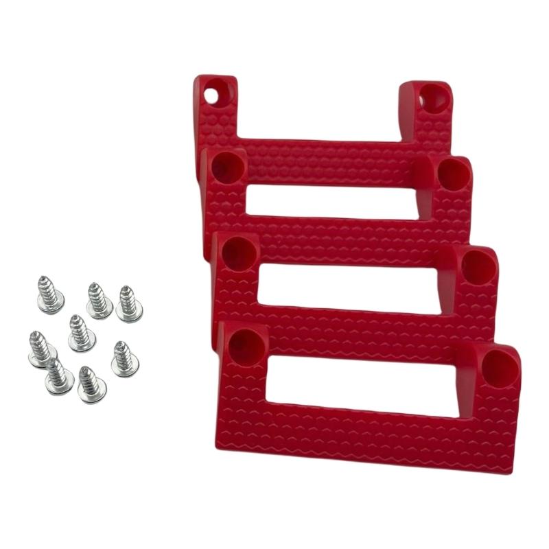 

4 шт. Универсальный держатель для рулетки, стойка, органайзер для хранения инструментов, подвес для гаража и верстака, для электроинструмента на лестнице красный