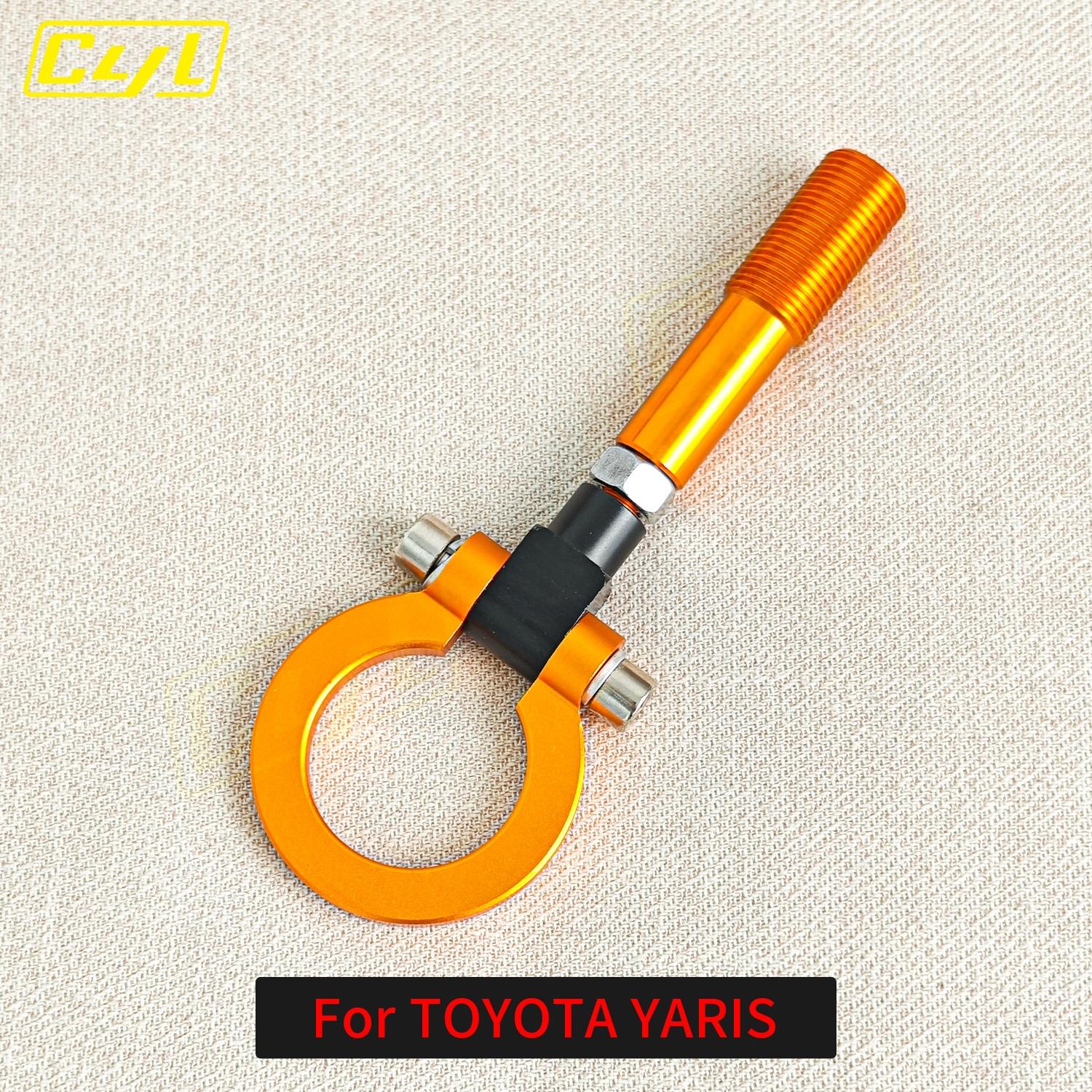 Aluminum Towing Hook Ring Kit Screw-On Front Rear Auto Tow HooK Ring Kit for Toyota Yaris золотой