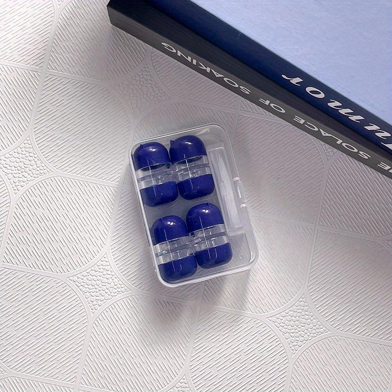 4 szt. Uroczy pojemnik na soczewki w kształcie misia Kobiety INS Etui na soczewki kontaktowe Mężczyźni Pudełko do przechowywania kolorowych soczewek kontaktowych Przenośny zestaw podróżny