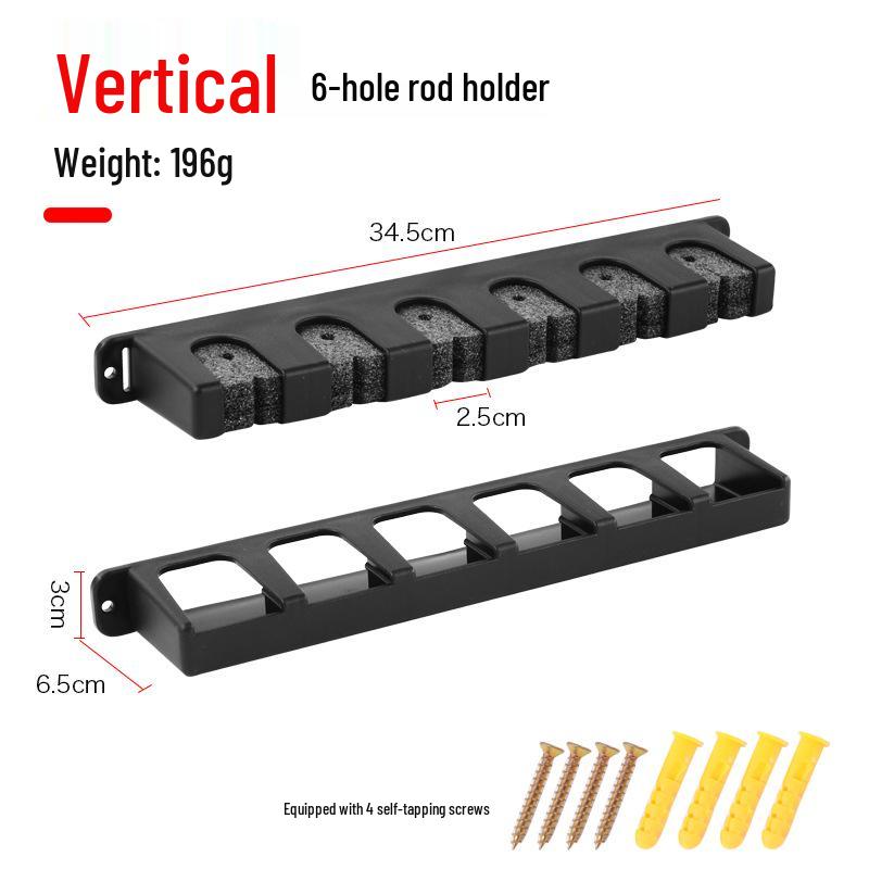 Настенный многофункциональный держатель для удочек и приманок