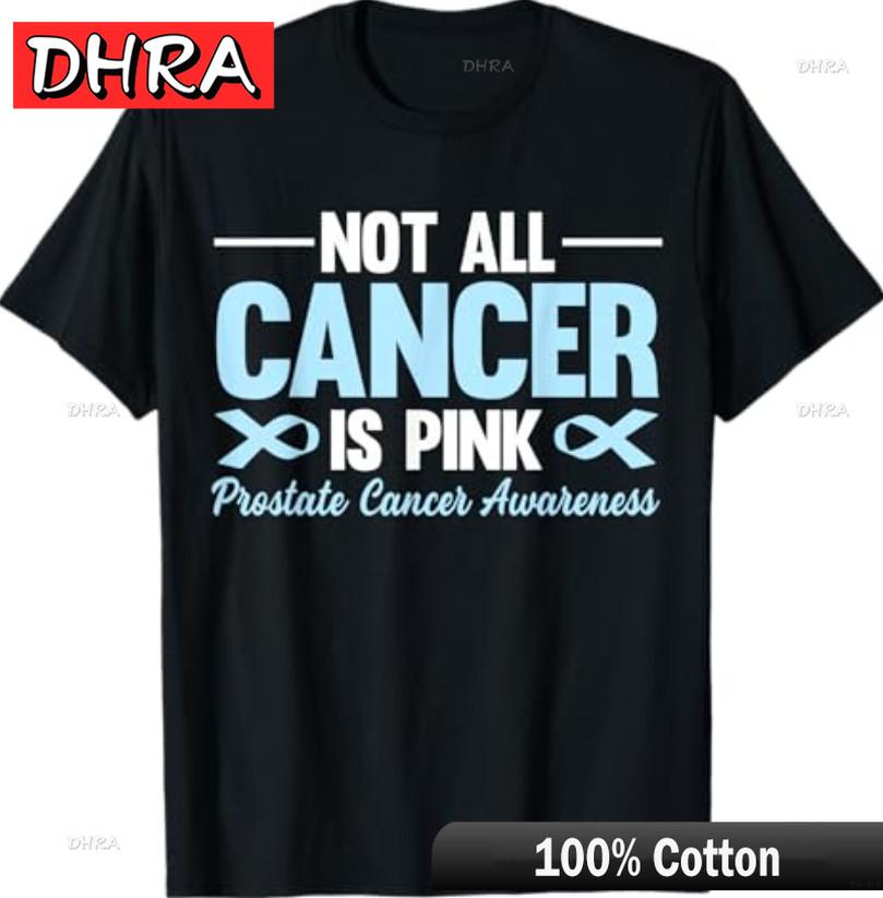 Not All Cancer Is Pink Prostate Cancer Awareness Blue Ribbon TShirt Cool Y2K Trendy Graphic Tshirts Kids Classic Minimalist S