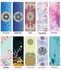 Women's Foldable Non-slip Natural Rubber Yoga Mat with Cloth Cover
