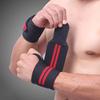 Adjustable Weightlifting Wristbands Grey Wrist Support Brace 1 Pair for Professional Sports Training Gym