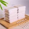 100 Double-Headed Wooden Cotton Swabs for Ear Cleaning & Makeup Use