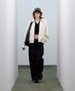 Standarderror 87-Stan150 Heavy Placket Suede Jacket Ivory