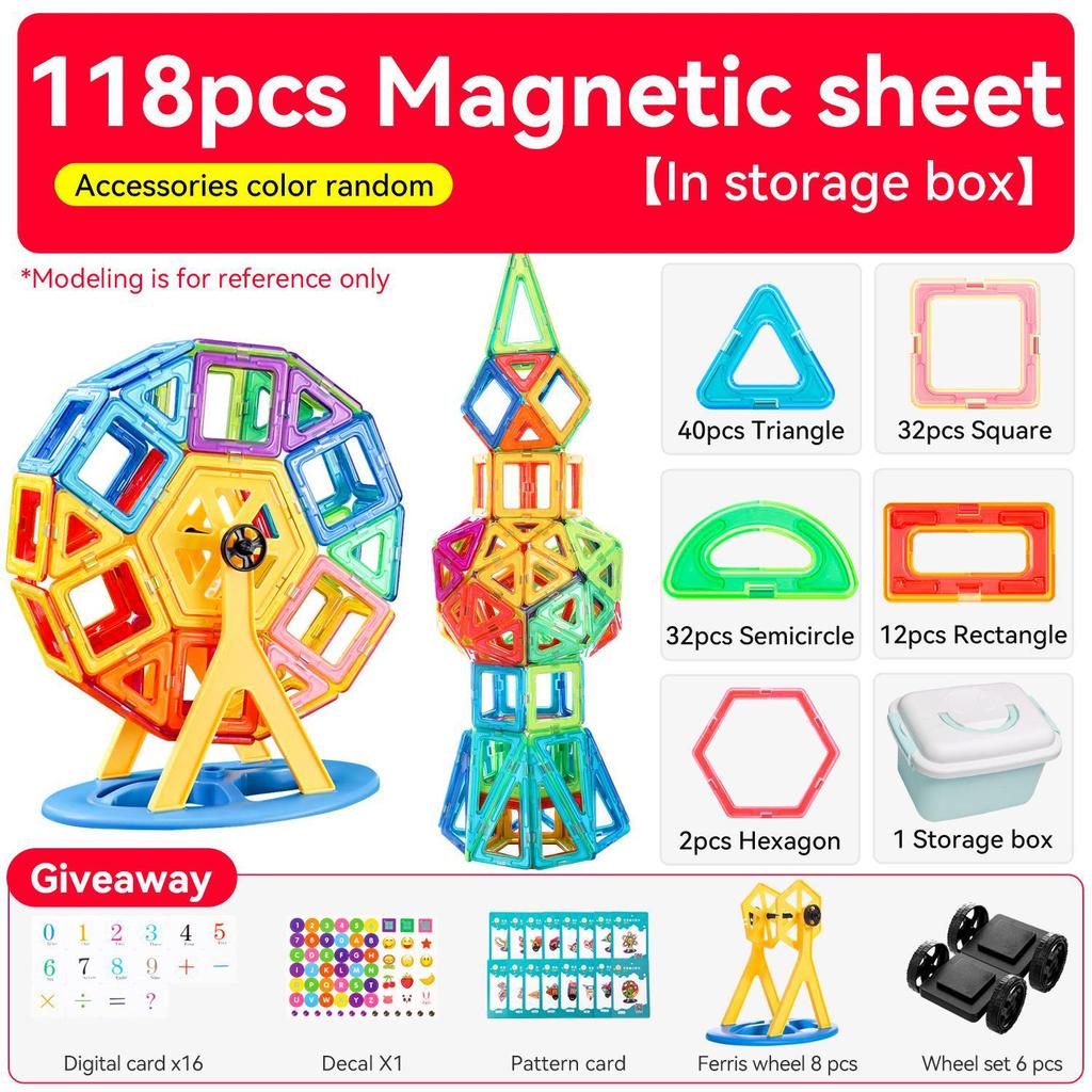 Magnetic Dinosaur Scene Building Blocks - Educational Toys for Boys Ages 3+