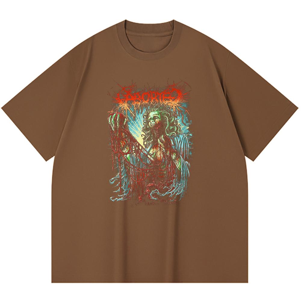 230 g/m² 100% Bavlna T-shirt Heavy Metal Rocková Kapela Tisk Populární Hudby Unisex Těžký Bavlněný T-shirt