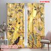 2pcs,2D Plane Printing Light Filtering Curtains Tropical Harmony (2) Versatile 100% Polyester (without Rod) All Seasons for