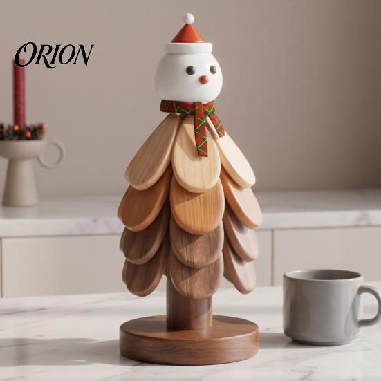 Natural Pine Wood Hot Pad Collapsible Wooden Trivets for Dishes, Tree-Shaped Heat Resistant Potholders, Cast Iron Pan Mat Folding Insulation
