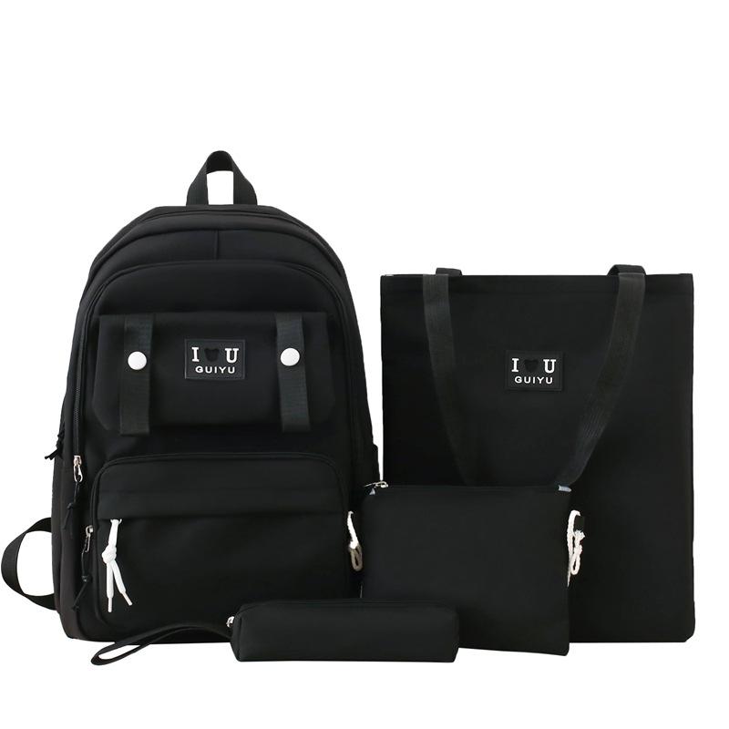 Zaino alla Moda di Grande Capacità Nuovo Stile Versatile Borsa Scolastica per Uomini e Donne Studenti delle Scuole Medie