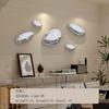 Wall Decor Imitation Stainless Steel Goose Egg Stone Wall Decoratio Creative Water Droplet Wall Decor Pendant Home Hotel Hanging