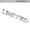 DSYCAR 1 Pezzo 3D Metallo LIMITED Parafango Laterale Posteriore Bagagliaio Emblema Badge Adesivo Decalcomanie per JEEP Wrangler Compass Commander Cherokee