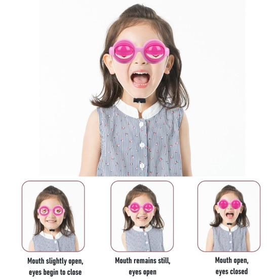 Crazy Eyes Googly Glasses Toy Winking Glasses with Pull-String Blinking Action Fun Novelty Prop for Kids Party Stage Performance