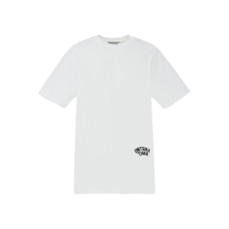 

Onitsuka Tiger Graphic Tee Round Neck Short Sleeve Slim Fit Fashion Trendy Printed T-Shirt Unisex tops White 2183B620-100 S
