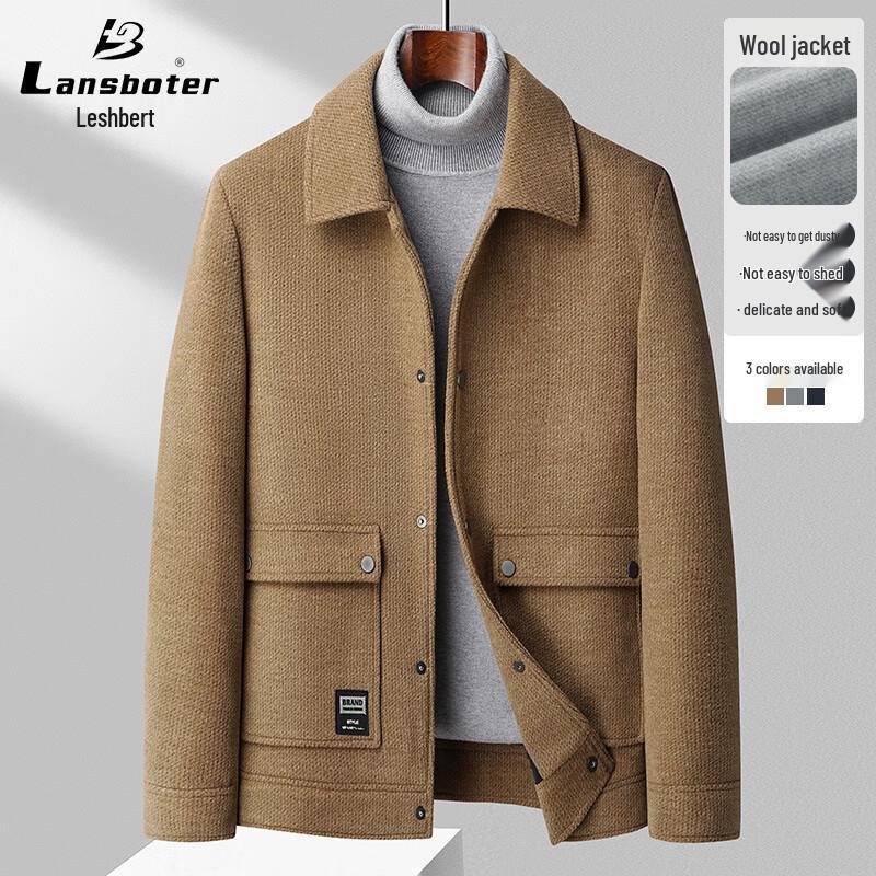 

Men s Autumn/Winter Wool Blend Workwear Jacket 180/XL