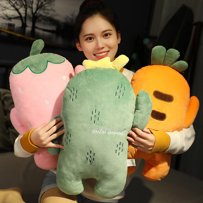 Soft Cozy Plant Series Three In One Pillow Blanket Plush Cushion For Office Naps