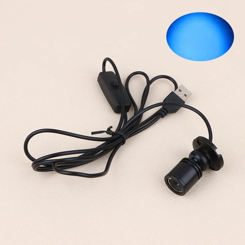 LED USB 5V 3W Led Spot Light Surface Mounted Cabinet Showcase Counter Jewelry Lamp Rotatable Angle Ceiling Mini Spotlight