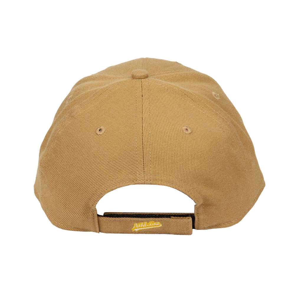 47 Cap Major League Baseball MVP Hat Brand MLB Logo Street Unisex Oakland Athletics Camel Ochre Free Size Men's Women's