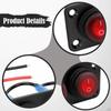 Rocker Switch Panel Mount Pre Wired on Off Toggle Screw Mounting Waterproof for RV Truck