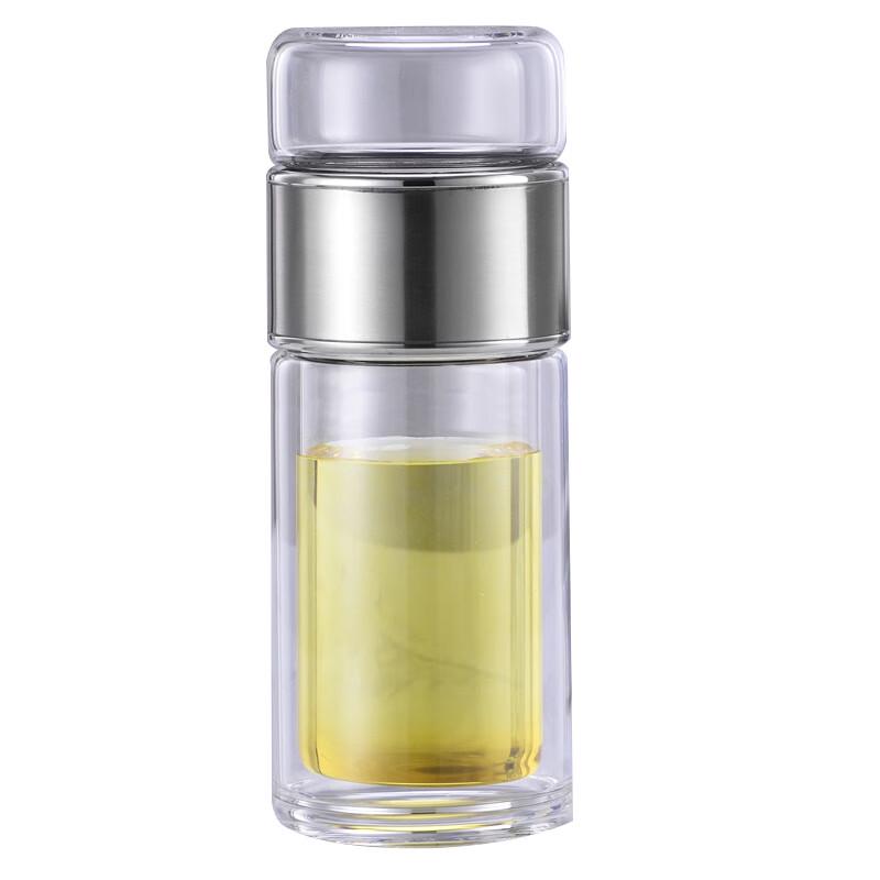 Tri-polar TP3625 Double-Layer Glass Tea Infuser Bottle