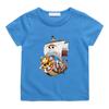 One Piece Pirate Ship Cartoon Print T-Shirt 2026 Summer New Popular Anime Printed American Casual Children Short Sleeved High Quality Cotton Boy Top