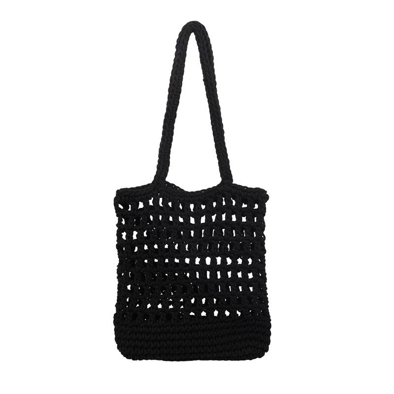Hollowed-out Leisure Vacation Beach Bag with Large Capacity Single-shoulder Bag