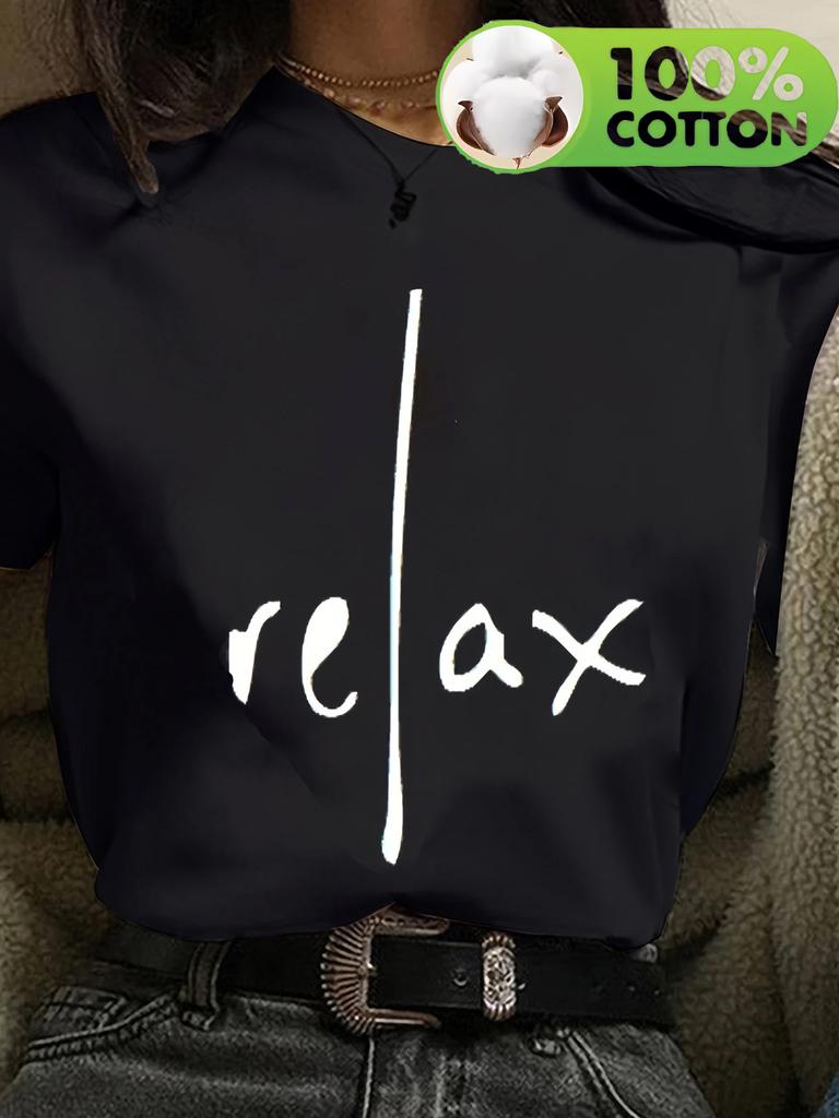 Casual 100% Cotton Relax Print Streetwear T-Shirts Female T Shirts Egirl Korean Fashion Graphic Tees Tops Women Clothing
