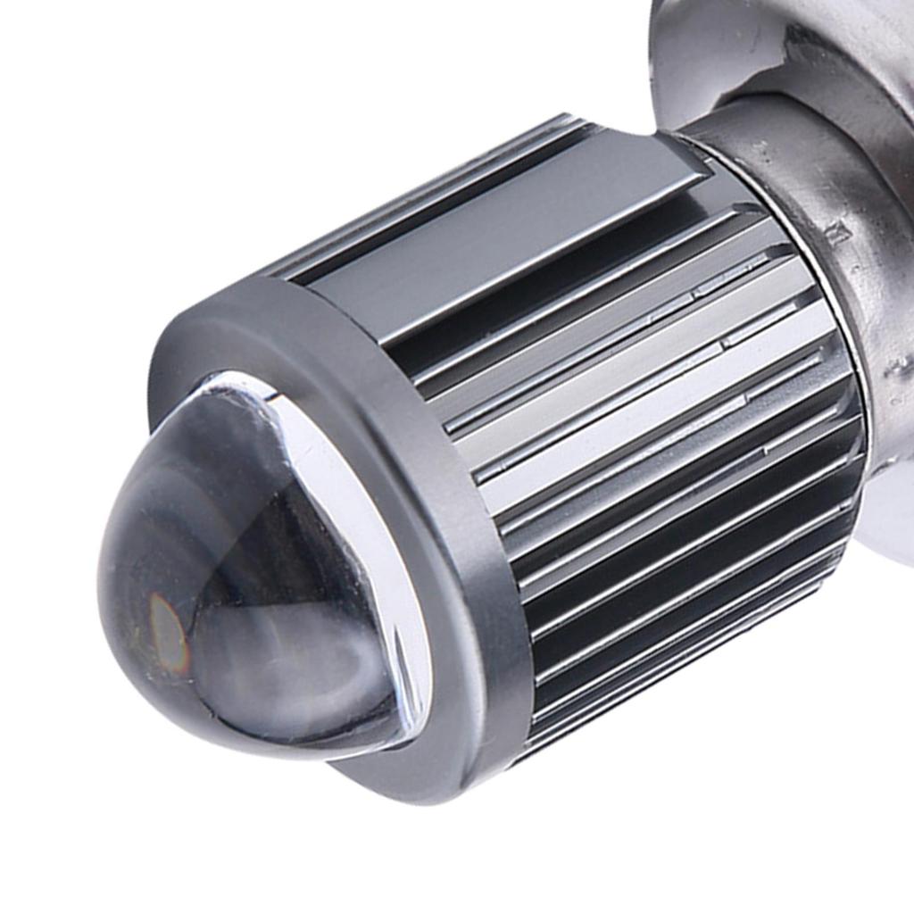 Motorcycle LED Headlight Bulbs with Lens Bright Light Hi/Lo Beam Super Bright Headlamp
