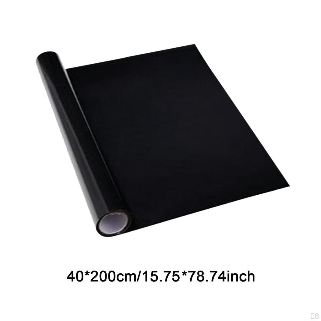 Aquarium Background Film for Window Covering PVC Black Privacy Cling Living Area