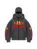 Red Bull Print Unisex Hoodie mit doppelter Kapuze und Reißverschluss - Bestseller Europäische und Amerikanische Mode