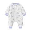Cotton Warm Footed Sleepsuit Toddlers Winter 5-10C Anti-Kick Sleeping Bag With Belly Cover 20-50lbs