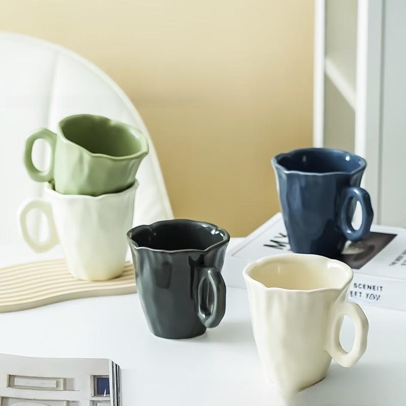 Oeny Simple Matte Ceramic Coffee Cup Set