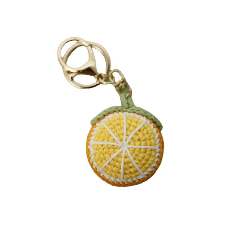 Handmade Summer Fruit Pendant Yarn Keychain