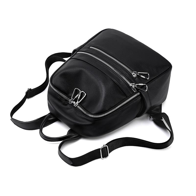 Miękki plecak damski ze skóry Pu Wodoodporny, antykradzieżowy plecak podróżny o dużej pojemności Damskie torby na ramię