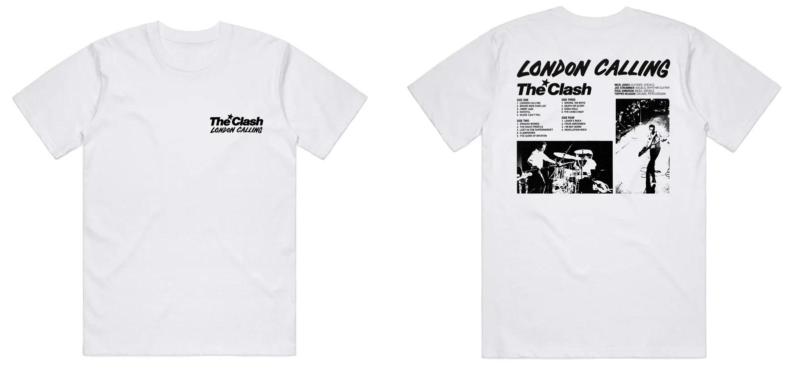 

NEW The Clash Band Double Side White All Size SOFT STYLE SHIRT S05 S