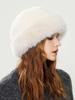 1pc Women's Winter Plush Bucket Hat, Women's Fashionable Thick Hat, Winter Warm Hat, Can Be Paired With Wool Coat, Winter Clothing Winter Outfits
