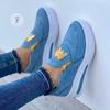 Fashion Women Casual Sneaker Printed Side Zipper Platform Plus Size Vulcanized Shoes Fashion Plataforma Feminino Zapatos Mujer