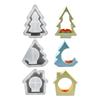 Candlestick Molds Silicone Crafts Mold House/Tree Shape Candle Stand Moulds Silicone Texture Ornament Molds for Candle